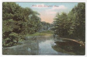 Mirror Lake Springfield Massachusetts 1905c postcard