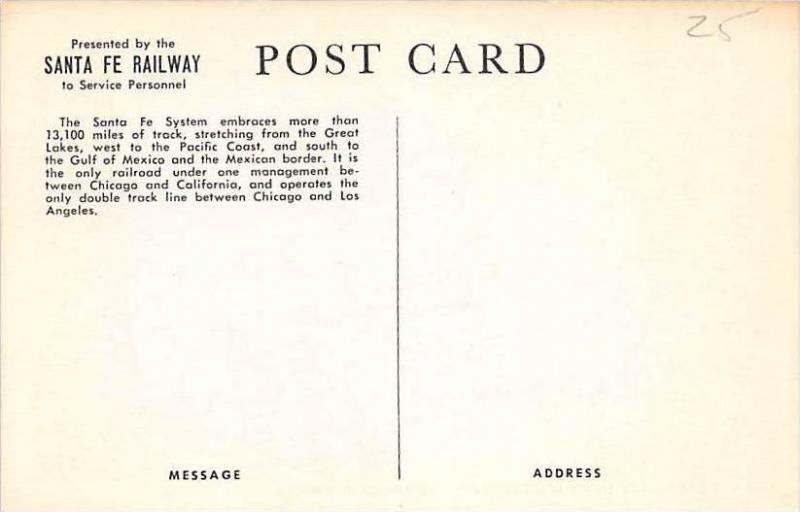 6447 Sante Fe Streamliner Train