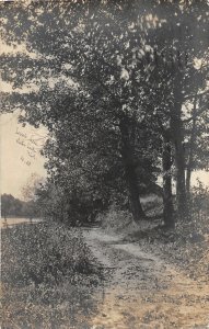 G59/ Dowagiac Michigan RPPC Postcard 1921 Path Lakeshore