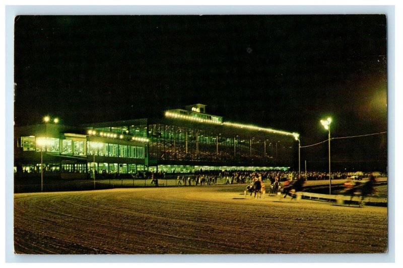 1983 Scarborough Downs Maine's Finest Harness Racing Bennington VT Postcard 