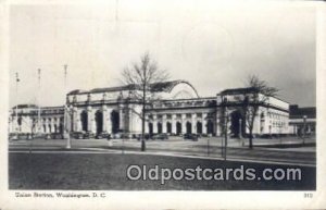 Union Station, Washington DC, District of Columbia, USA Depot Railroad 1940 l...