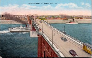 Postcard MO St. Louis - Eads Bridge