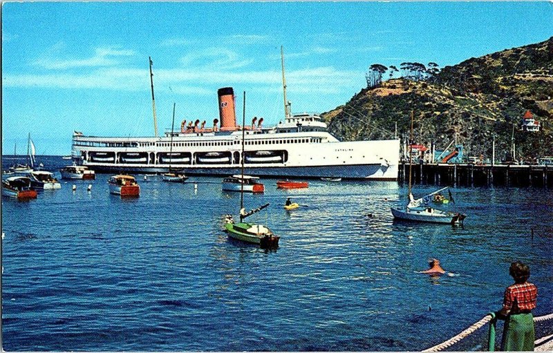 Avalon S.S. Catalina  Catalina Island CA Postcard Standard View Card 