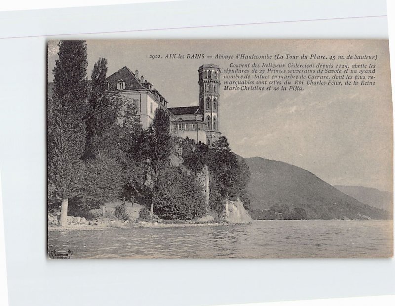 Postcard Abbaye d'Hautecombe, Aix-les-Bains, France