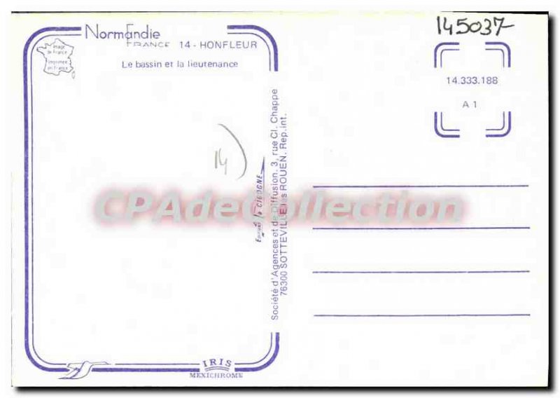 Modern Postcard Honfleur Basin And The Lieutenancy