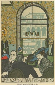 Cafe Heinrichhof By Theatre Wien Austria Postcard