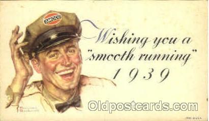 Amoco, Artist Norman Rockwell Advertising Unused 