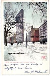 Flat Iron Corner in Winter, NYC