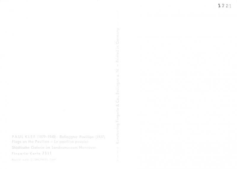 Paul Klee - Beflaggter Pavillon