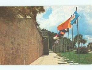 Unused Pre-1980 FORT DE SOTO LINE OF FLAGS Tampa Bay Florida FL E6898