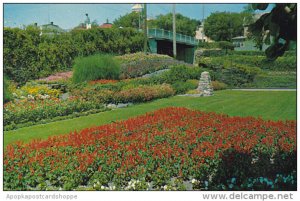 Canada Flower Garden at Canadian Pacific Railway Station Kenora Ontario