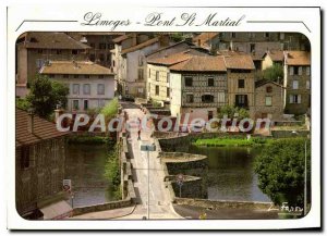 Modern Postcard Limoges (Haute Vienne) Bridge on the Vienna and the old quarter