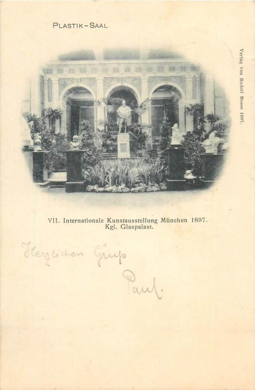 Plastik-Saal Internationale Kunstausstellung Munchen 1897 Kgl. Glaspalast