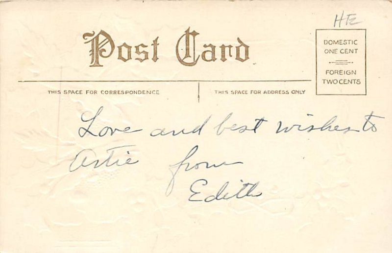 Christmas Writing on back 