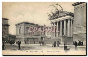 Old Postcard MONTPELLIER Courthouse