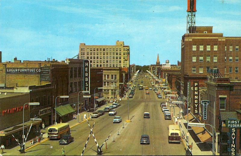 North Dakota Fargo Broadway Looking North