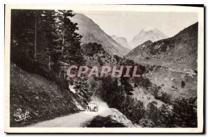 Old Postcard Bagneres de Bigorre Route du Tourmalet and the Pic du Midi