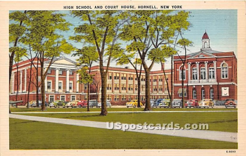 High School & Court House - Hornell, New York NY  