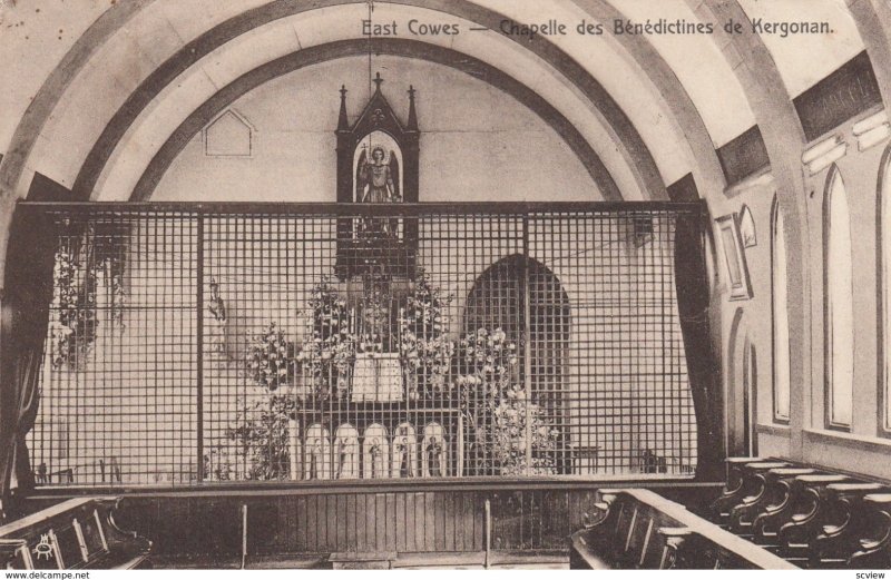 COWES, Isle of Wight, England, UK , 1915 ; Chapelle des Benedictines de Kergo...