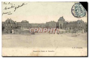 Old Postcard Facade Of The Palace Of Versailles