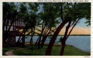 Detroit Lake from Edgewater Beach Hotel in Detroit Lakes, Minnesota