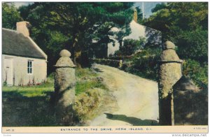 TUCK; HERM ISLAND, Channel Islands, United Kingdom; Entrance to the Drive, 10...