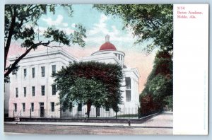 c1905's Barton Academy Campus Building Tower Mobile Alabama AL Antique Postcard