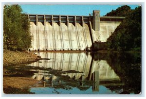 c1960's Norfork Dam Reflected In The Waters Mountain Home AR Posted Postcard