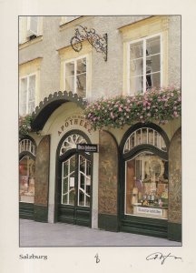 Salzburg Austria Apotheke Pharmacy Chemist Austria Postcard