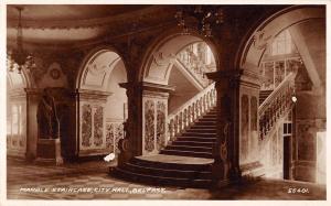 BR67636 marble staircase city hall belfast real photo northern ireland