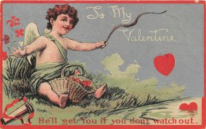 J20/ Valentine's Day Love Holiday Postcard c1910 Art Beautiful 35