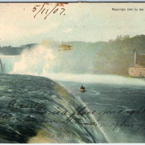 RARE 1905 Greetings from Niagara Falls Litho Photo PC Special Rotograph A137