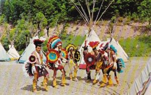 Colorful Native Indian Dancers Performing Traditional and Ceremonial Dances