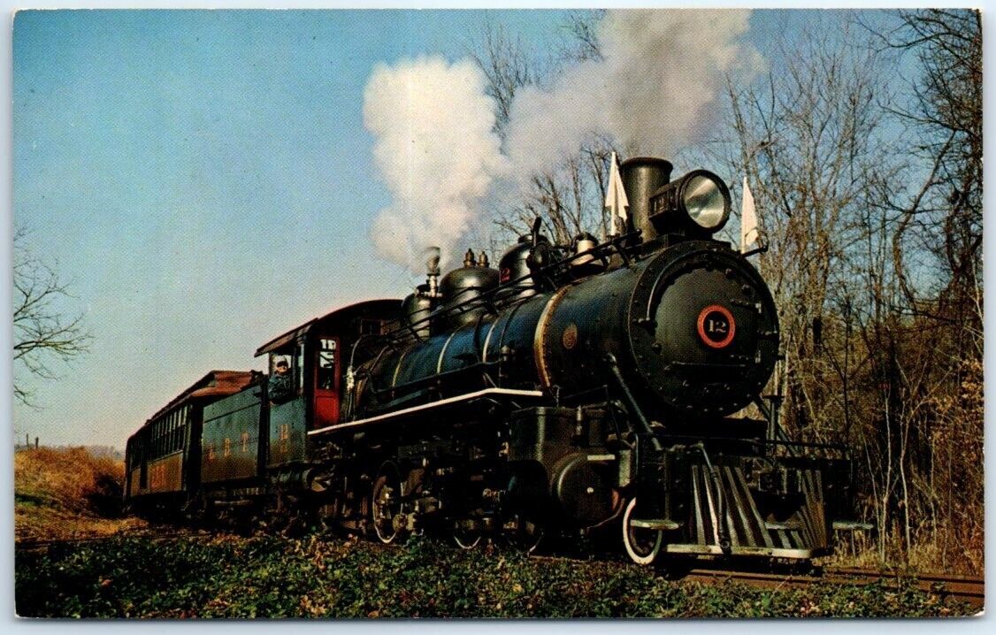 Postcard East Broad Top Railroad, Passenger Train at Rockhill Furnace