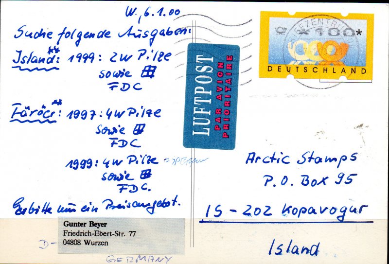 GERMANY. TWA. Aircraft.