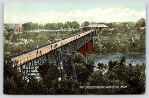 St Paul/Minneapolis~Pedestrian Only~Lamppost~Fort Snelling Bridge~1907 Rotograph
