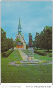 Canada Evangeline Monument Church of St Charles Grand Pre Nova Scotia