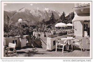 Germany Garmisch Golfhotel Sonnenbich Terrassen Restaurant Real Photo