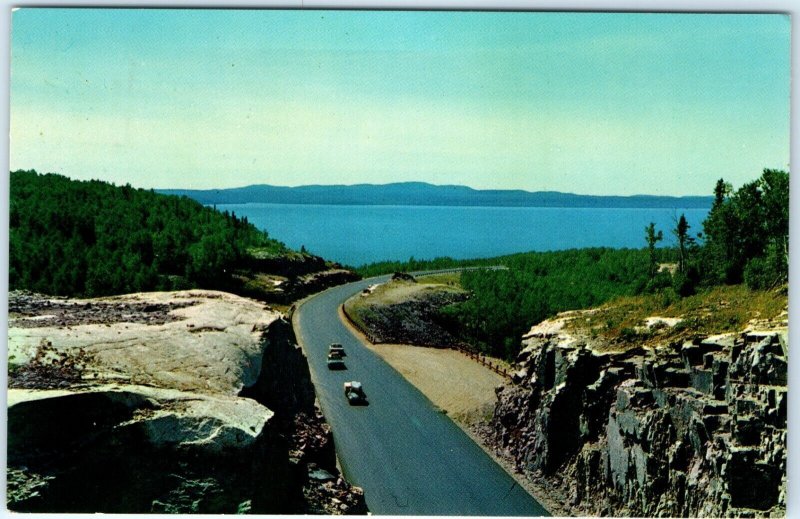 x3 LOT c1950s Trans-Canada Highway Lake Superior Route Ontario Ste Postcards A63