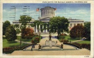 State Capitol and McKinley Memorial - Columbus, Ohio