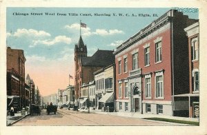 IL, Elgin, Illinois, Chicago Street, West from Villa Court, YWCA, E.C. Kropp