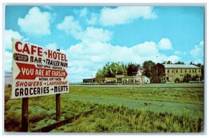 c1950's Farson Wyoming WY US Post Office US 187 & 28 Junction Vintage Postcard