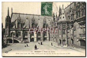 Old Postcard Rouen Courthouse