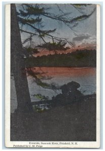 c1920 Eventide Suncook River Lake Pittsfield New Hampshire NH Vintage Postcard