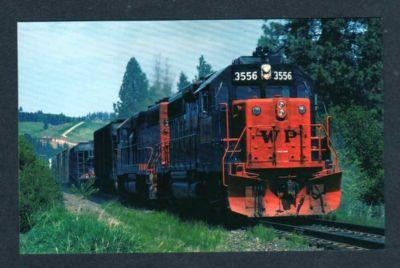 WA Western Pacific Railroad Train MICA WASHINGTON State Postcard RR