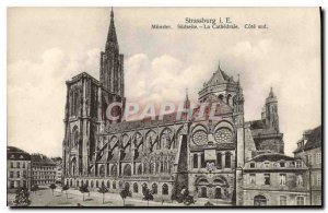 Old Postcard Strassburg I E Cathedrale South coast