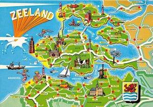 Lot233 new zealand map postcard