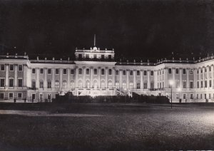 Austria Wien Vienna Schoenbrunn Castle At Night