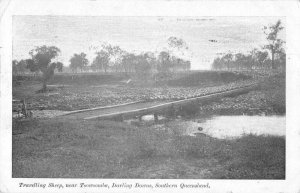 Toowomba Darling Downs Australia Travelling Sheep Vintage Postcard AA44164