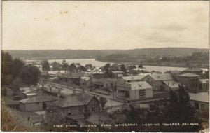 PC NEW ZEALAND, WANGANUI PANORAMA, Vintage REAL PHOTO Postcard (B41660)